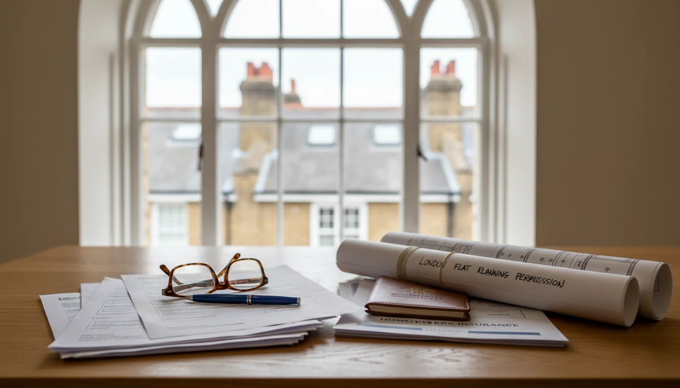 מסמכי הכנה לשיפוץ בלונדון - תוכניות, building regulations, ביטוח